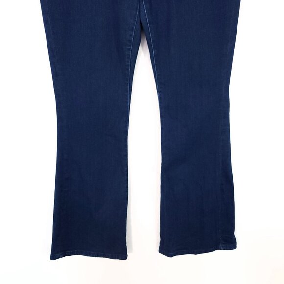 Anthropologie Pilcro Flare Jean Womens Size 33 Mid Rise Dark Wash 30 Inseam - Picture 12 of 13
